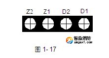 J海灣JTY-HM-GST102紅外對射光束感煙探測器接線端子圖