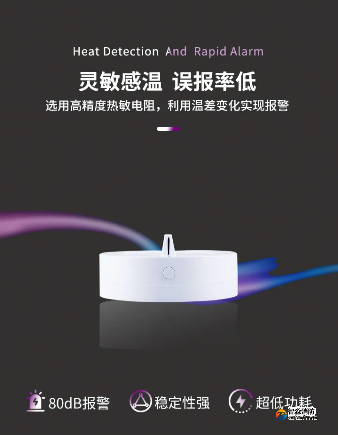 賦安消防FS3035獨立式感溫火災探測器優勢