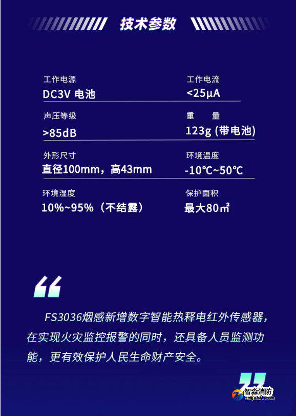 JTY-GM-FS3036智能煙感技術參數