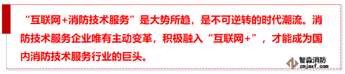 “互聯網+”實現消防技術服務行業的第一次變革